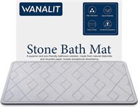 NEW $62 (15.4x23") Stone Bath Mat