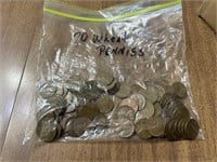 (70) Wheat Pennies
