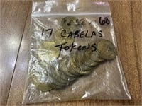 (17) Cabela's Tokens