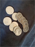 13 Susan B. Anthony Dollar Coins