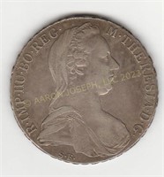 Silver 1780 Austrian Thaler Maria Theresia Coin