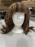 Brown wig with highlights (wig only)