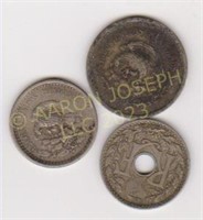 3 Foreign Coins
