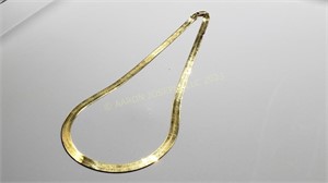 10KT Gold Herringbone Necklace