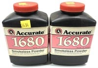 Lot, 2 partial bottles Accurate 1680 smokeless