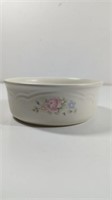 Vintage Pfalzgraff Tea Rose Dog Bowl