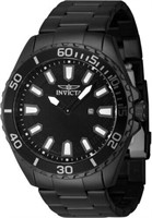 Invicta Men's Black Pro Diver 46mm Quartz Watch