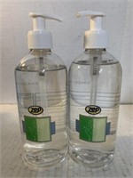 2 Zep Hand sanitizer gel, 16.91 ounce