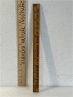 Vintage 12 inch wood ruler advertising Billiken
