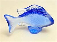 Lalique Damsel Fish Sapphire Blue
