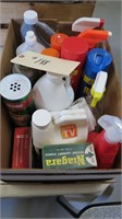 BOX LOT OF CLEANING SUPPLERS