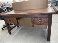 Antique Desk 58 x 21.5 x 31 " Tall