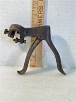 Vintage sawblade vice for sharpening