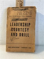 1946 US leadership Courtesy and Drill, manual war