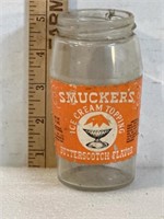 Vintage Smuckers glass jar