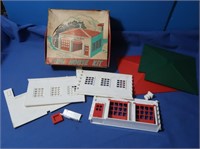 Vintage Plasticville Fire House Kit