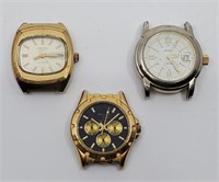 Lot of 3 Men's Watches - As Is.