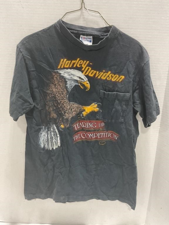 Harley Davidson T-shirt, tearing up the