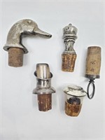 Set of 5 Decorative Wine Stoppers