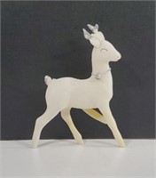 Flocked Reindeer Figurine