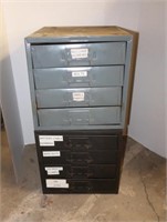 2 4-drawer Parts Organizers 12x10x10