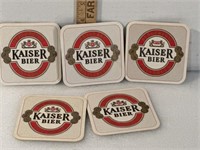 Collectible, beer, coasters set of five