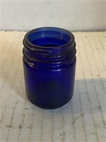 Vicks vapor rub vintage cobalt blue bottle