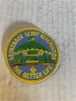SAUKENAUK scout the better life 1980 patch