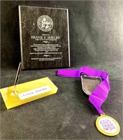 American Cancer Society Relay For Life Medal, Plaq