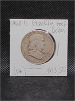 1960 D Franklin Half Dollar