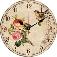 NEW $31 Non-Ticking Wall Clock 12in
