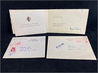 2 Signed Cards From Leaders of Germany & France