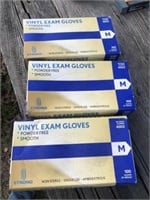 (3) Boxes of Vinyl Gloves