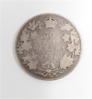 CANADA Rare Date 50c Coin 1904