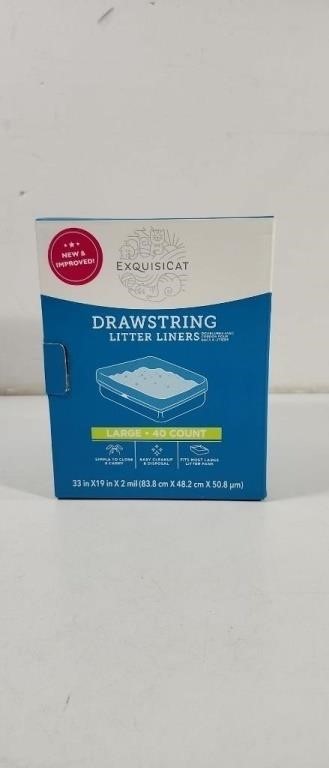 Drawstring Litter box liners 40 count