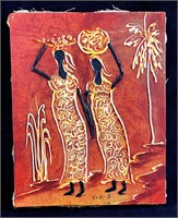 Two African Women Canvas Oil Painting