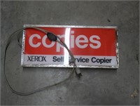 Xerox Self Service & Copier Sign 10x21x3