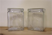 2pc Laundry Pods/Powder/Scent Beads Glass Storage