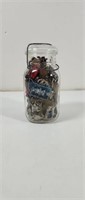 Vintage Ideal Ball jar full of misc keys
