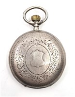 ELECTRA Antique European SILVER CASE Pocket Watch