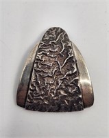 Ada, Modernist Sterling Silver Brooch Pendant