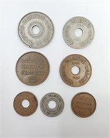 PALESTINE - British Mandate 7 Piece Type Coin Set