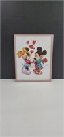 Vintage Walt Disney Mickey and Minnie In Love