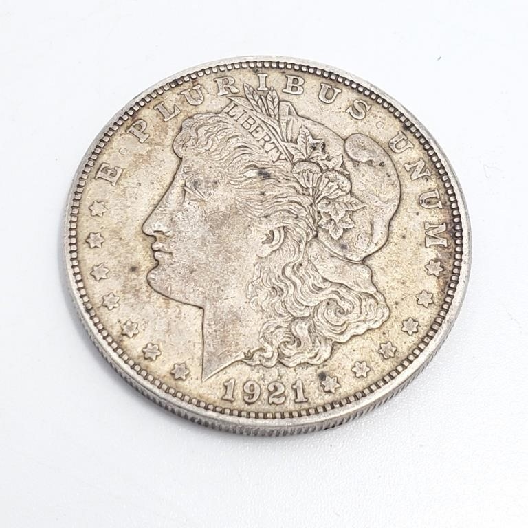 USA 1$ Morgan 1921D Silver  Dollar