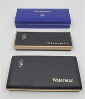 Three WATERMAN Pen Boxes - Emply