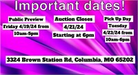 Important Dates! PLEASE LOOK