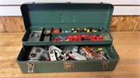 Metal Tool Box W/Electrical Items and Lights