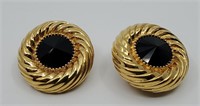 Nina Ricci, Pair Of  Gold Plated  custom Earrings