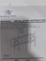 TV wall mount tilting-Mounting Dream MD2104-XL