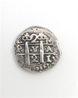 SPANISH COLONIAL Silver Cob Coin